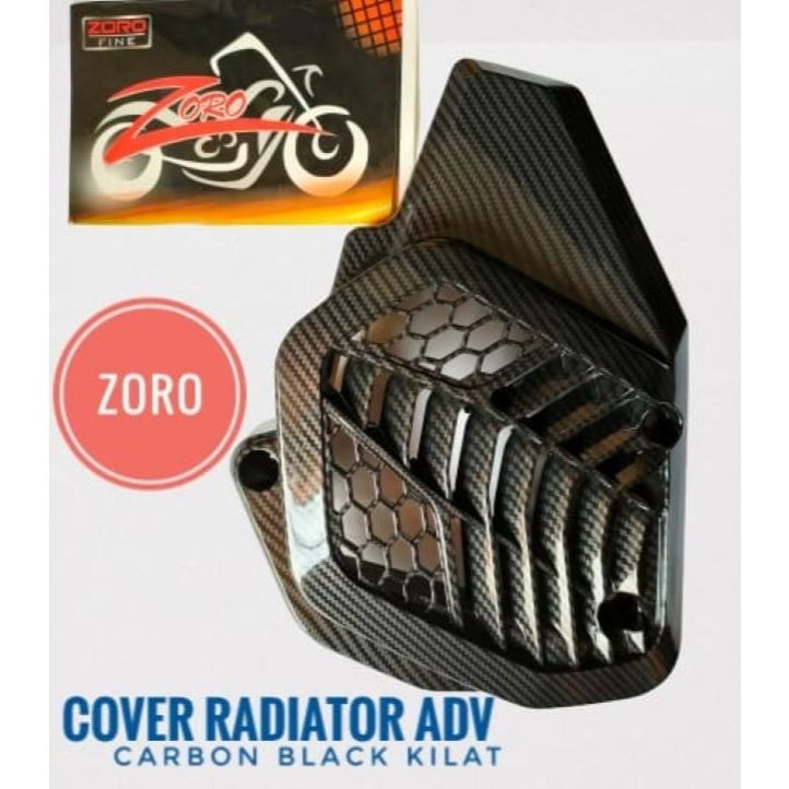 COVER RADIATOR ADV CARBON ZORO/ COVER RADIATOR CARBON ZORO ADV 150 / ADV 160