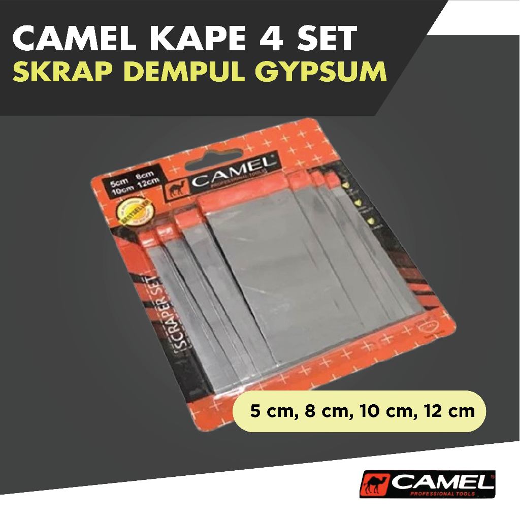 Kape Gypsum 4 Set Camel / Scraper Gypsum / Skrap Dempul