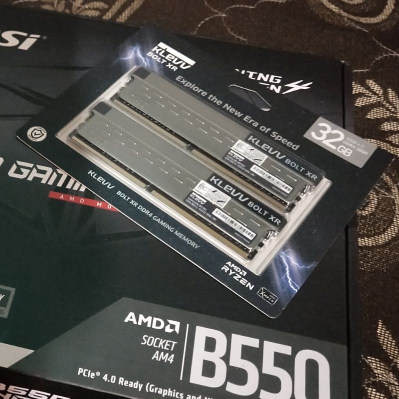 Ram DDR4 KLEVV BOLT XR 32GB kit (2x16) PC28800 3600Mhz with box 2nd