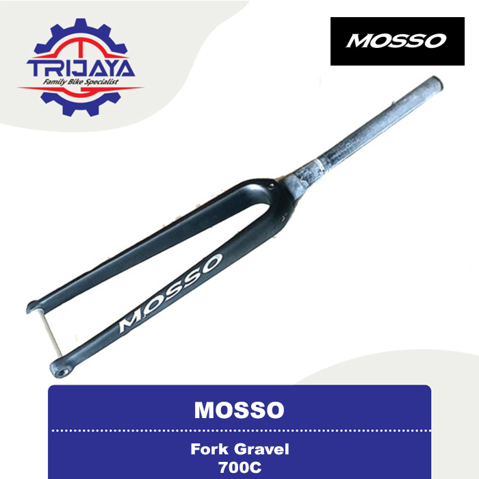 Mosso Fork Rigid Gravel Disc Brake Fork Sepeda Carbon 700C