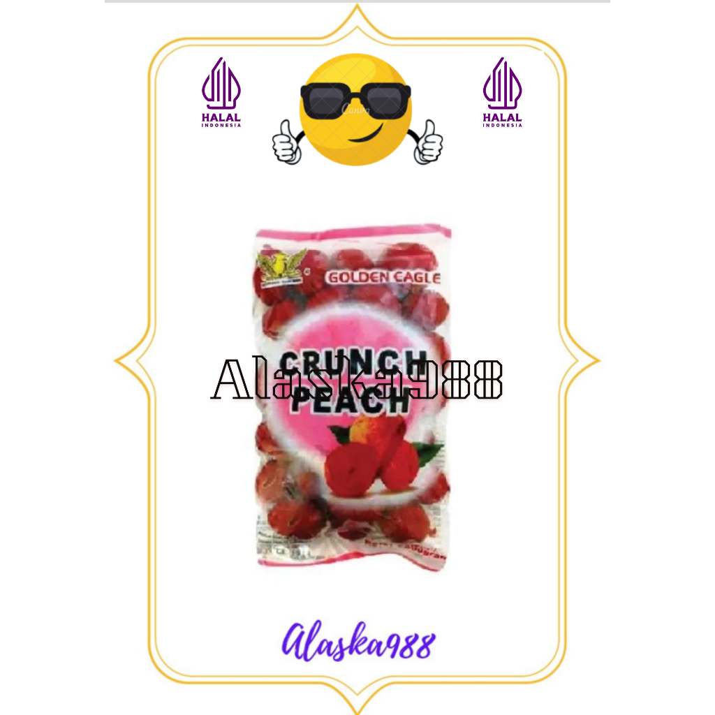 

Golden Eagle Crunch Peach / GE Manisan Buah Persik 500grm