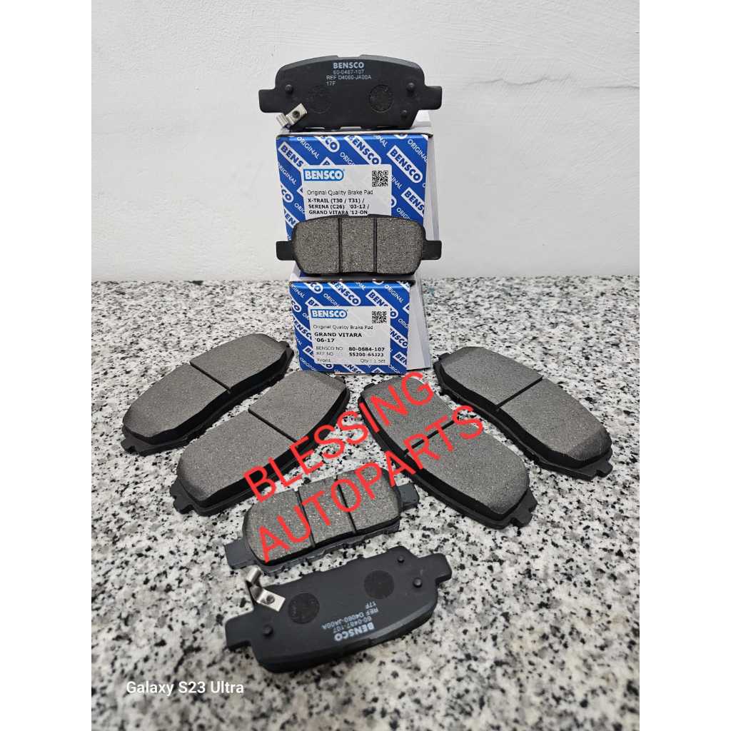 KAMPAS REM DEPAN DAN BELAKANG GRAND VITARA BRAKE PAD DEPAN+BELAKANG GRAND VITARA 2 SET