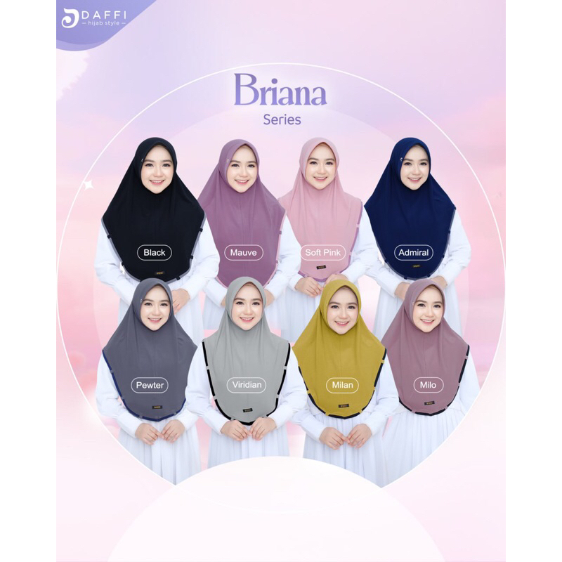 Hijab BRIANA Daffi Hijab Original Hijab Instan Briana Pet antem Original Daffi