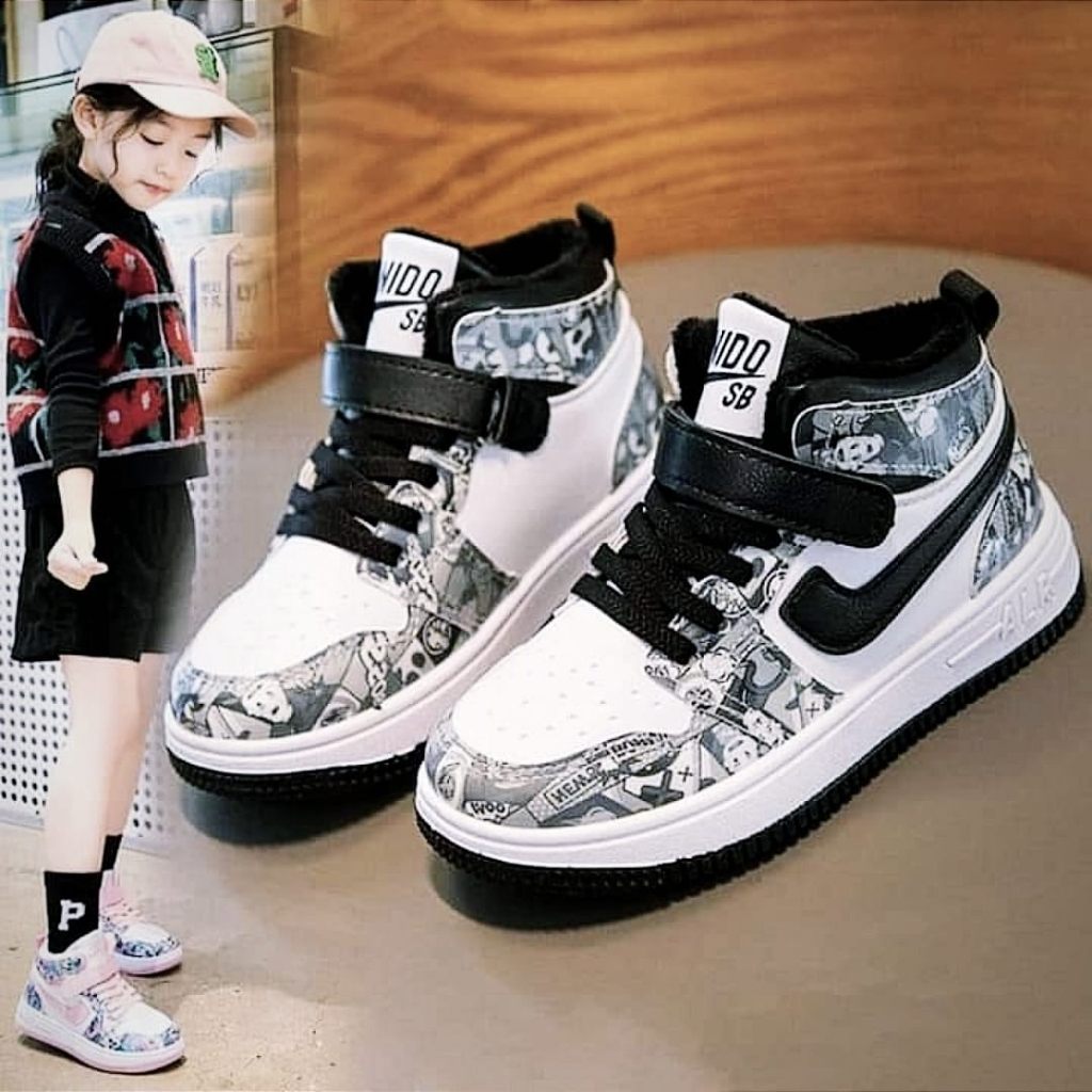 Sepatu Sekolah Anak Wanita Sepatu Sneaker Anak Wanita Sepatu Main Anak Sepatu Kasual Anak Wanita