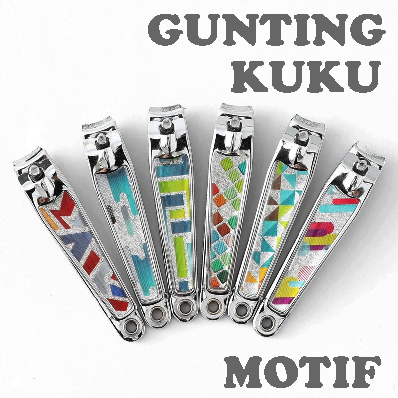 Gunting Kuku Besar Motif Batik Besar / Nail Cutter / Kikir Kuku / Gunting Kuku Besar Motif Jepit Kuk