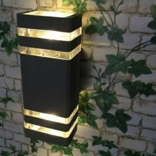 Lampu Hias Taman Pilar/Lampu Dinding 1 arah dan 2arah Tempel Lampu Dekorasi Outdoor