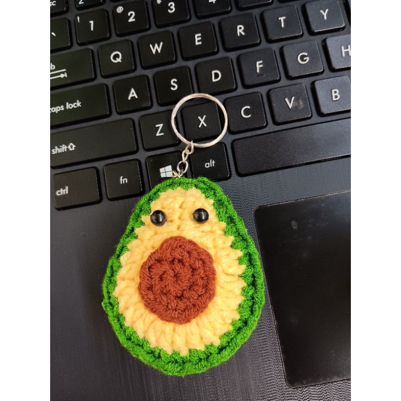Keychain Alpukat rajut|Ganci Alpukat|Ganci Alpukat Rajut|