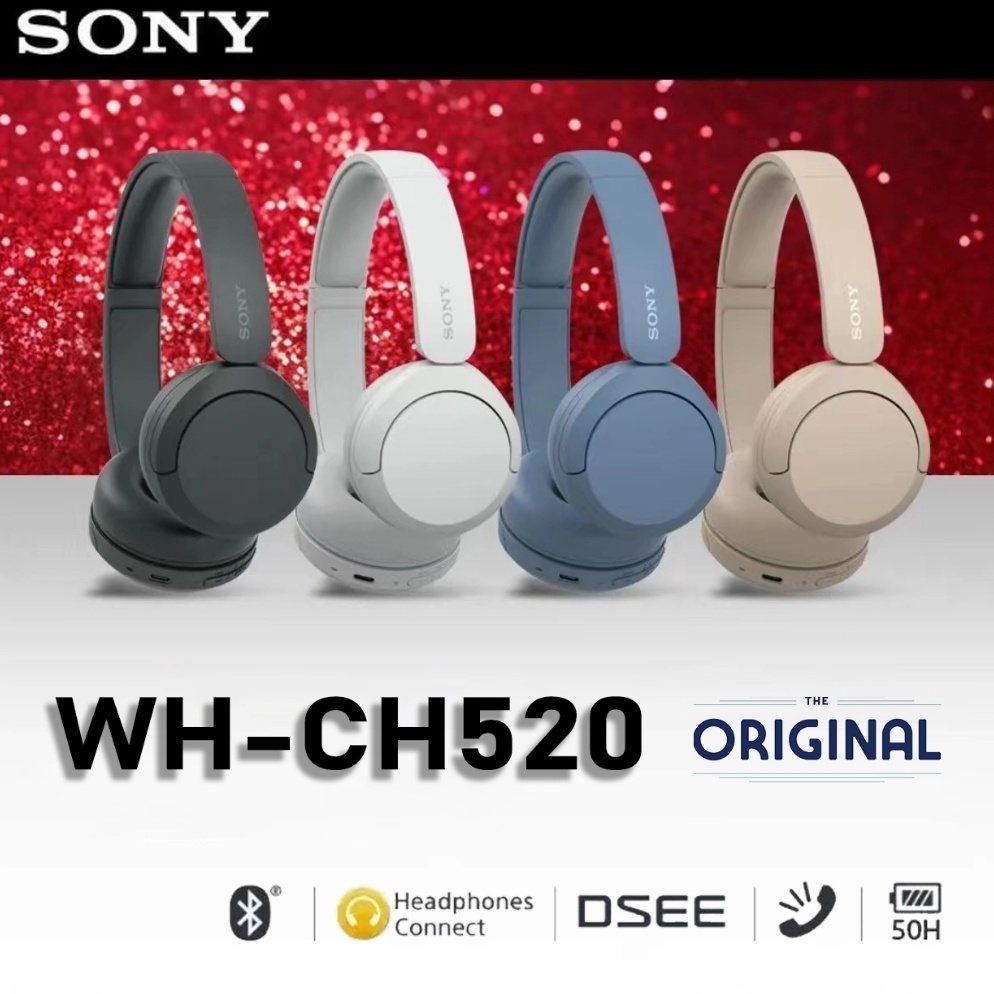 Sudah READY Headphone Sony WH CH52 Original Wireless Headphone  WHCH52  Headphone Nirkabel Wireless 
