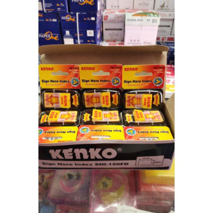 

TREND TERKINI Sign Here Index Besar Kenko SHI15FD 44 mm x 25 mm
