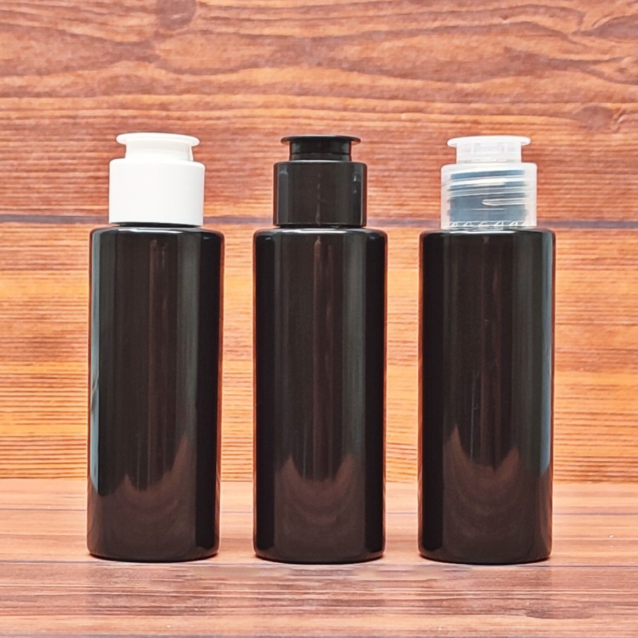 Botol RF 100ml Hitam Fliptop Jamur N24 / Botol Fliptop Mushroom n24 RF 100ml Black Botol RF 100ml Fl