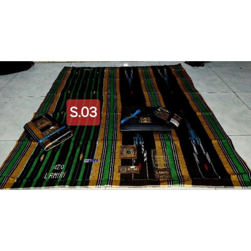 sarung tenun LAMIRI songket SGE