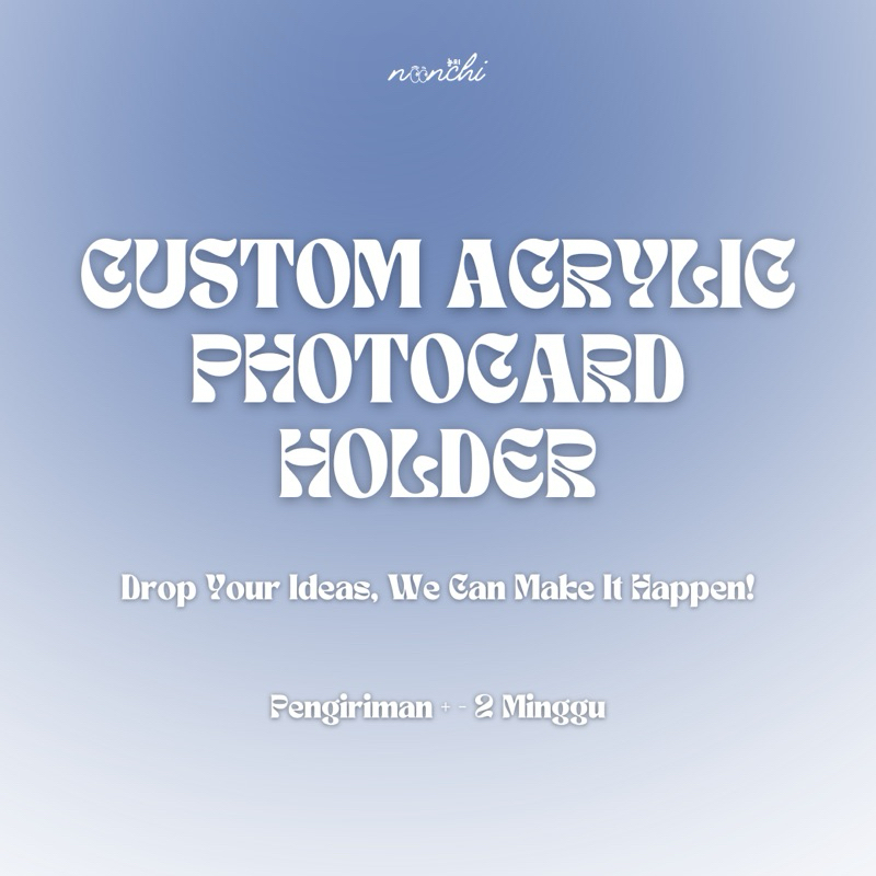 CUSTOM ACRYLIC PHOTOCARD HOLDER KOREA CAHOL MEMBER GROUP