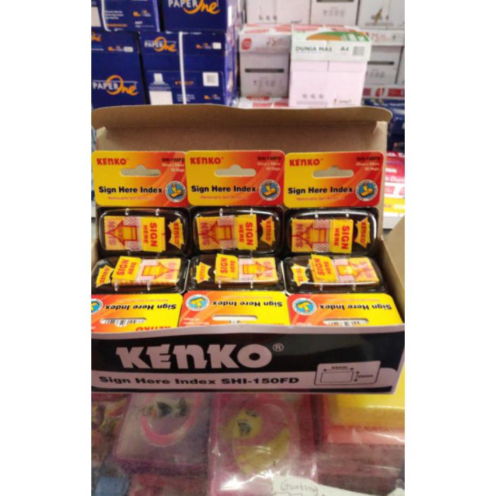 

TERKENAL Sign Here Index Besar Kenko SHI15FD 44 mm x 25 mm
