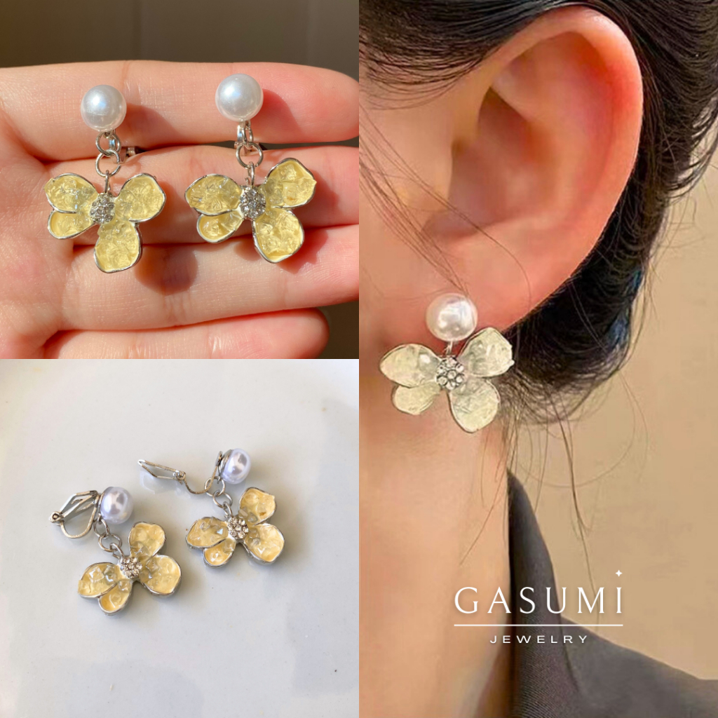 MELINA - Anting Jepit Tanpa Tindik Earclip Clip Earrings Klip Anting Giwang Klep No Pierced Earring 