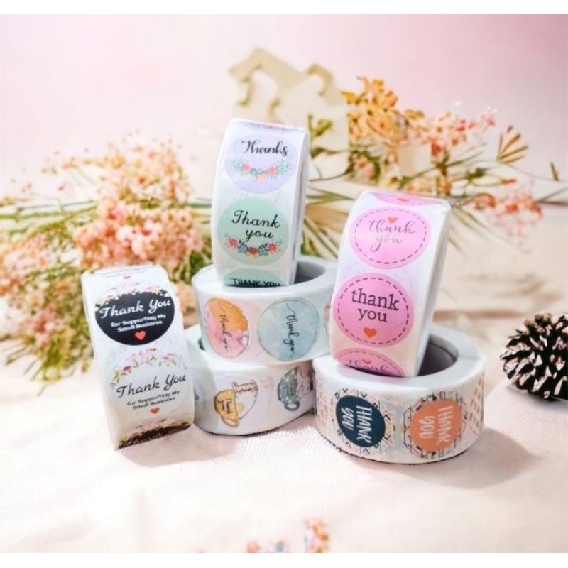 

Sticker roll thank you harga satuan motif random termurah dan berkualitas