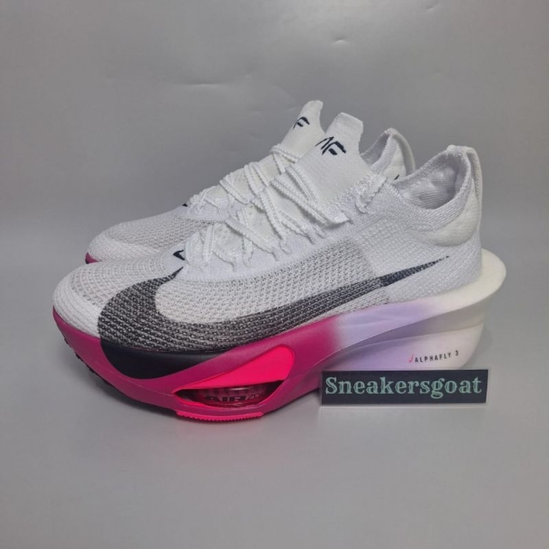 NIKE AIR ZOOM X ALPHAFLY NEXT% 3 (cowok-cewek) WHITE PURPLE AGATE PREMIUM ORIGINAL