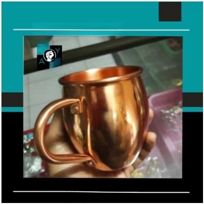GELAS, MUG COPPER, copper glass