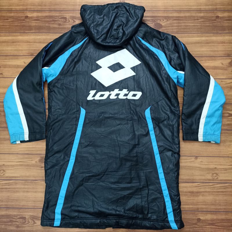 Jaket Lotto Big Logo Second Original Hitam size XL