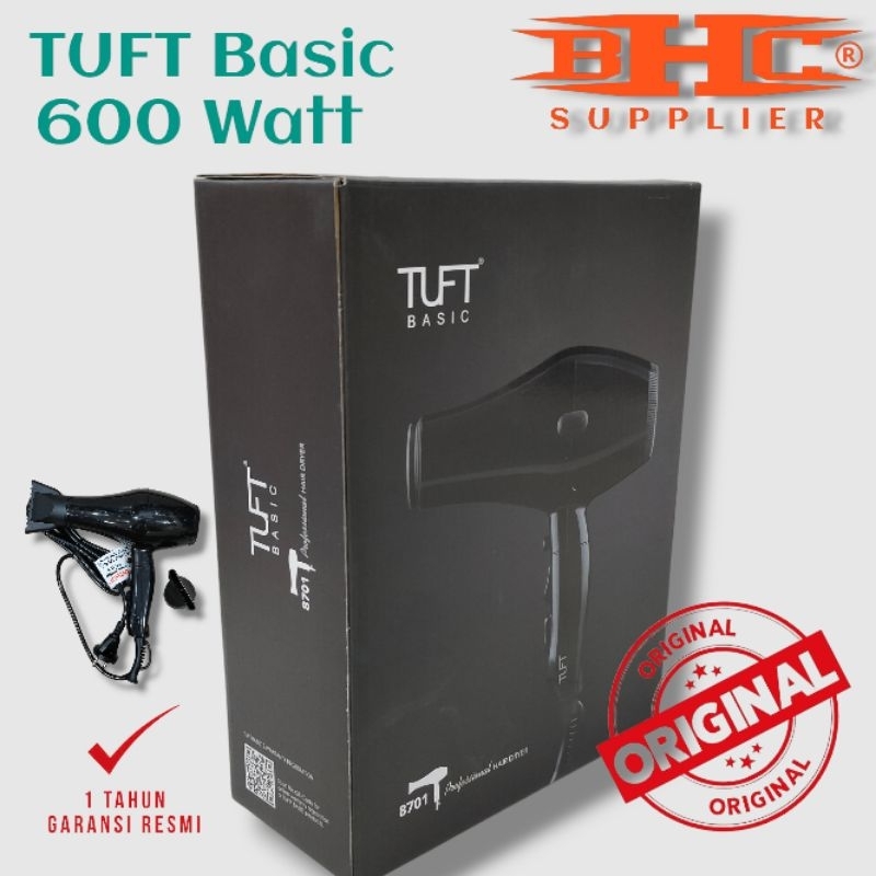 Hairdryer TUFT Basic Hairdryer Pengering Rambut Original 600w Hair Dryer Tuft