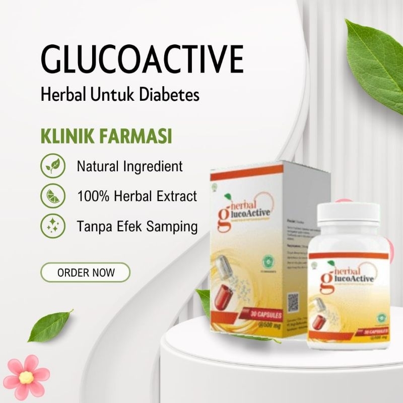 GlucoActive Asli Obat Kencing Manis Diabetes - Herbal GlucoActive Asli Obat Diabetes