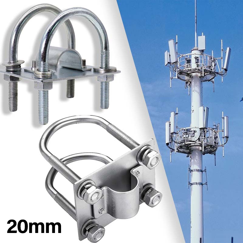 20mm Bracket Antena Bracket Tiang Antena Klem Antena Tv Luar Pipa To Pipa Breket Vertical Antena