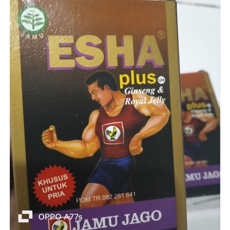 

jamu esha plus cap jago plus ginseng isi 10sachet