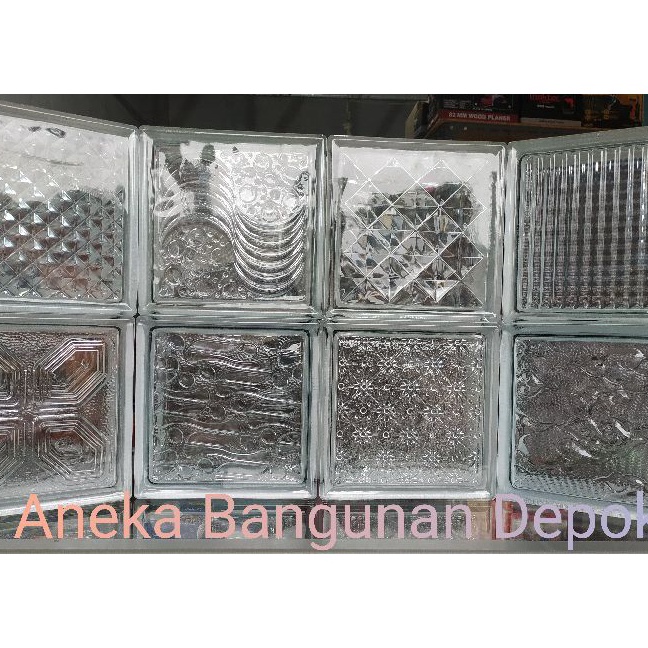 HJ6 GLASS BLOCK Dinding Merk MULIA  Blok Kaca  Roster Kaca Via GrabGOSEND