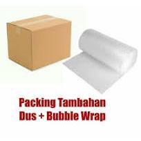 

Extra bubble wrap + kardus