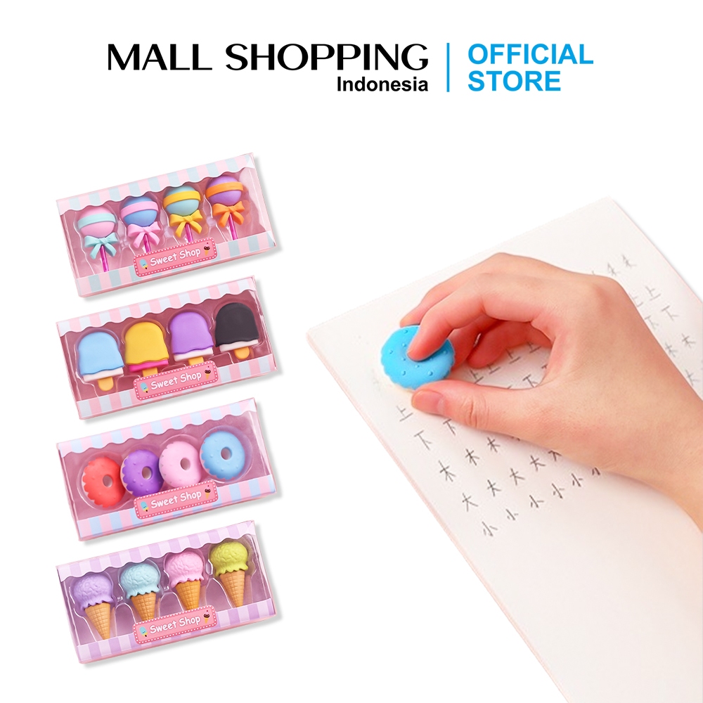 

Jual Penghapus Pensil Penghapus Set 4 In 1 Model Cute Penghapus Lucu Eraser Ice Cream Mall Shopping