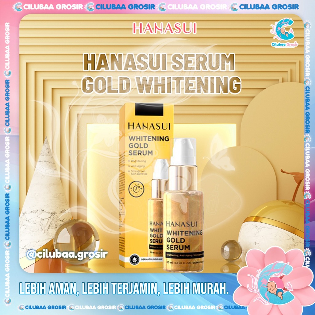 HANASUI Serum Whitening Gold 20mL || Serum Wajah Hanasui