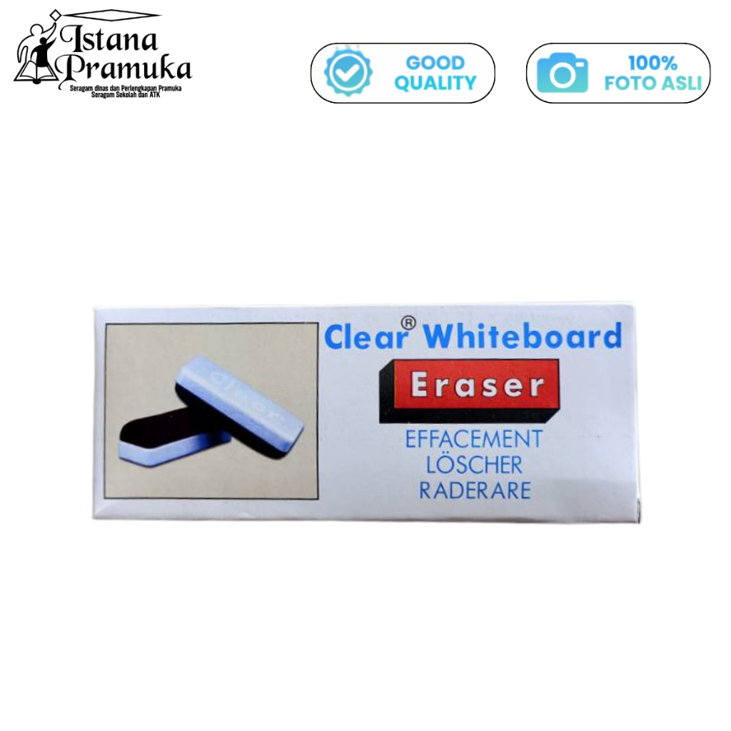 

Penghapus White Board Clear - Istana Pramuka