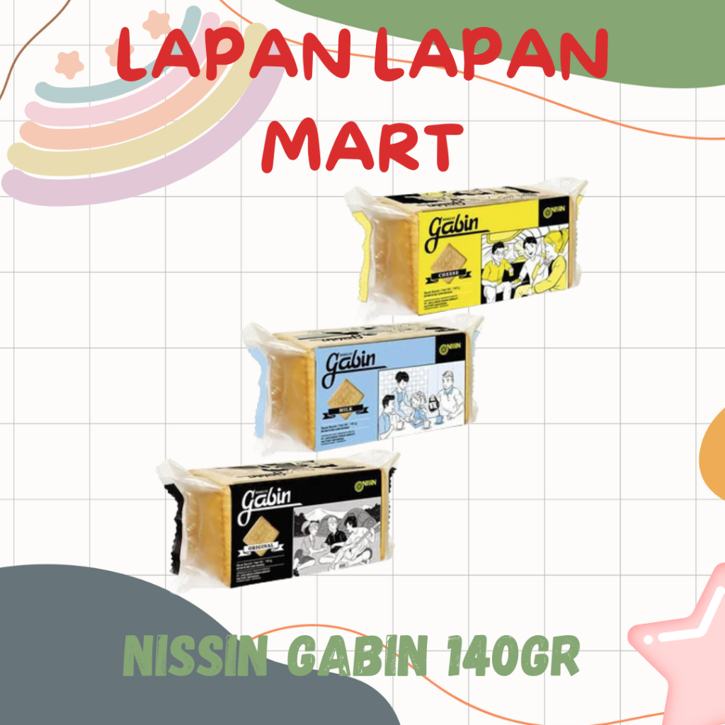 

Nissin Gabin Original , Susu , Keju 140gr