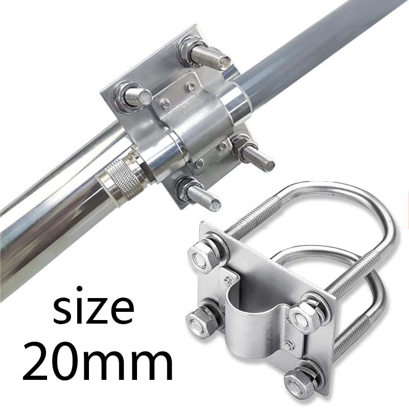 Klem Pipa Plat Besi Seng Clampbracket Pipa Penyangga Boom Antena Vertikal Conduit Listrik Air Screw 