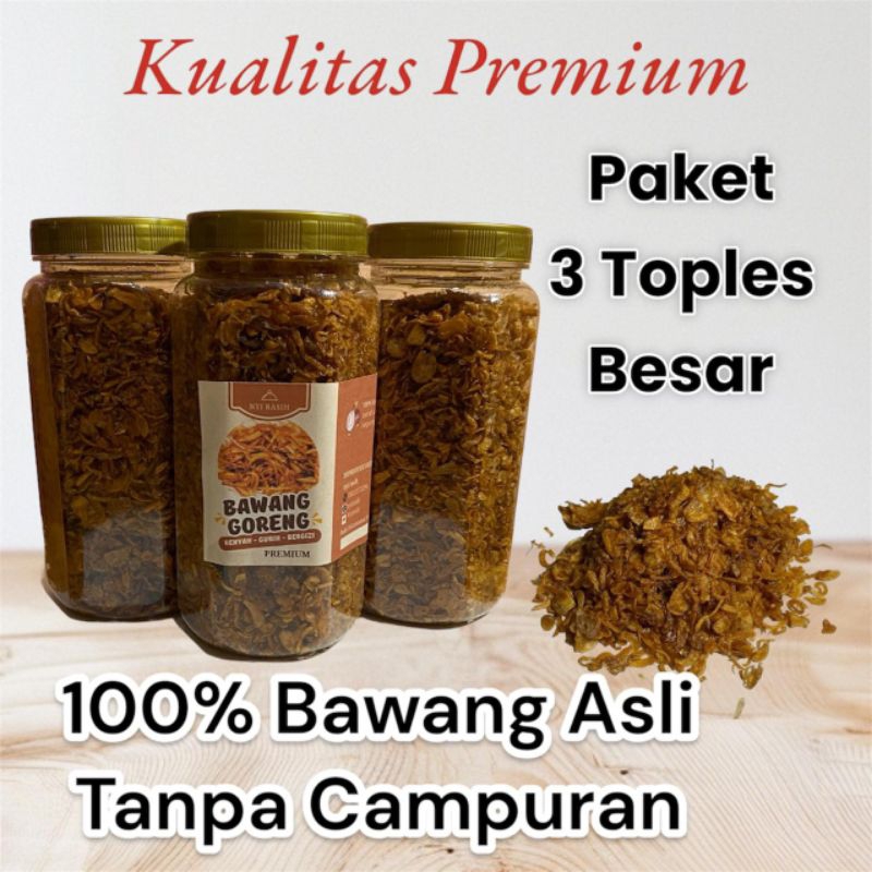 

3 Botol Brambang Bawang Goreng Premium