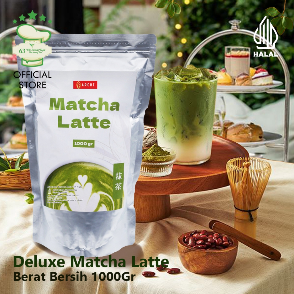 

Teh 63 - ARCHI Deluxe Matcha Latte 1000gr 1kg - Food Service