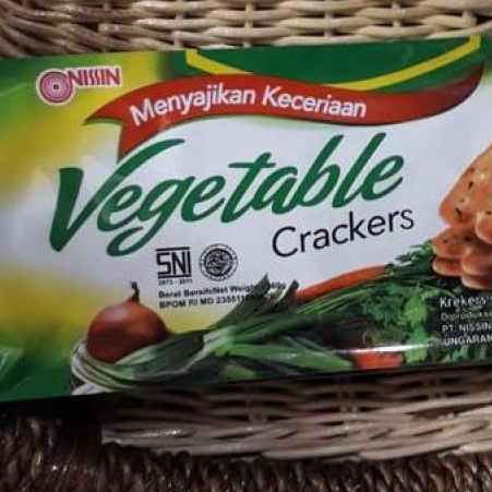 

2 PICIS NISSIN VEGETABLE CRACKERS ORIGINAL TERBAIK 160 GRAM