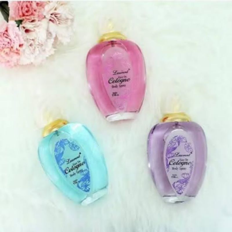 [ 1 Karton ] Grosir Parfume Laurent Eau De Cologne Body Spray 12 Botol