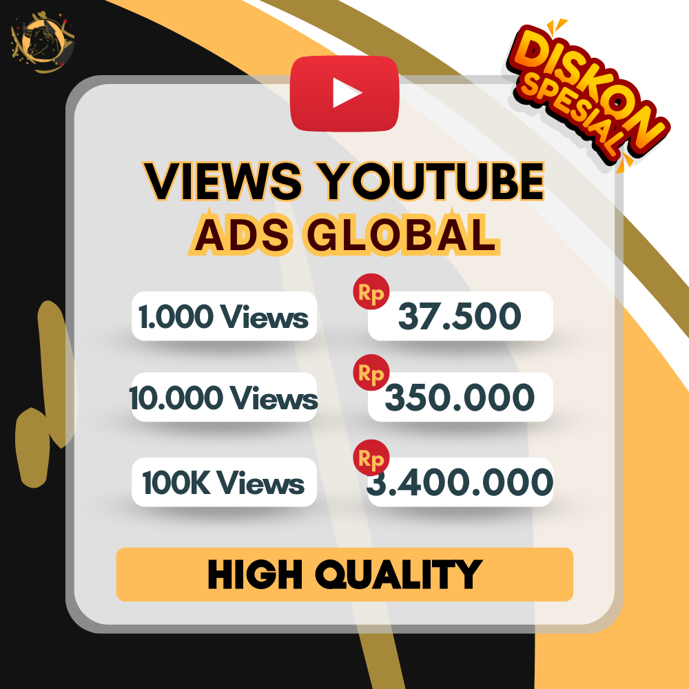VIEWS ADS GLOBAL YOUTUBE - VIEWERS YOUTUBE IKLAN GLOBAL SELURUH DUNIA