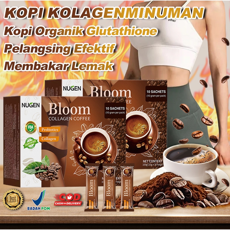 

Minuman Kopi Kolagen, Kopi Penurun Berat Badan Organik Glutathione, Membakar Lemak, Minuman Kolagen