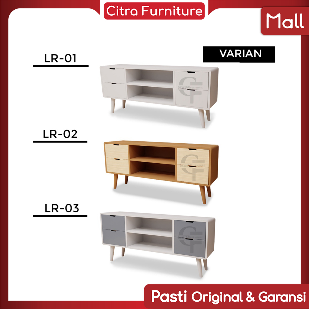 Citra Furniture SHUMO ® Rak Tv Duco Retro | Bufet Vintage | Meja TV Kayu Classic | Crendeza - LR