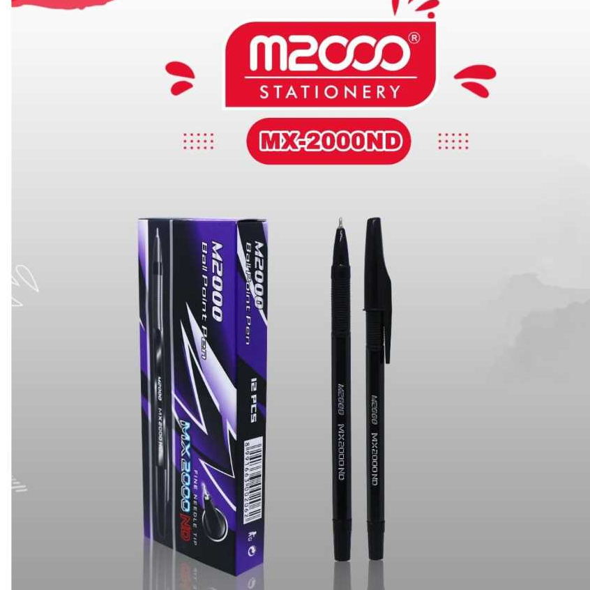 

(12PC) BALLPOINT PEN PULPEN M2000 MURAH MX2000ND