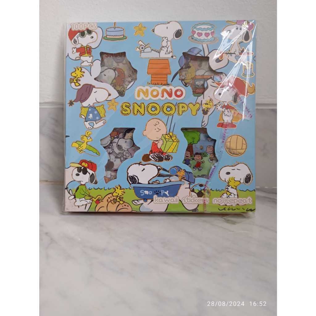 

Sticker Nono Viral Snoopy Stiker Kartun Lucu Isi 100 Lembar