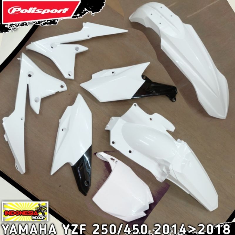 YAMAHA YZF 250 450 - 2014 2015 2016 2017 2018 - POLISPORT COMPLETE PLASTIK KIT - COVER BODY FULL SET