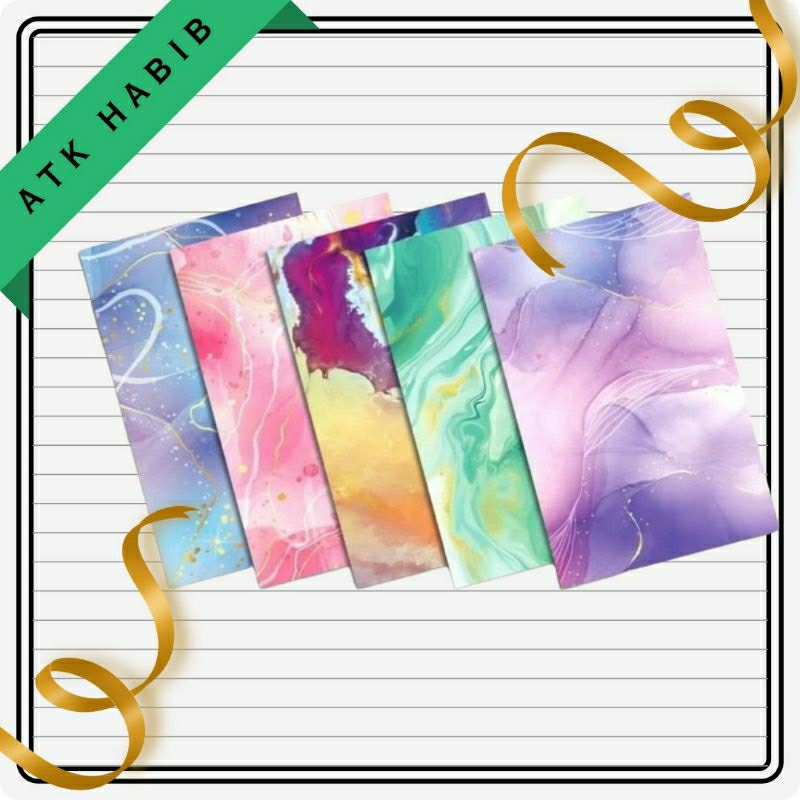 

Kertas Kado Lucu estetik Fancy Merk Squeezy Isi 5 pcs