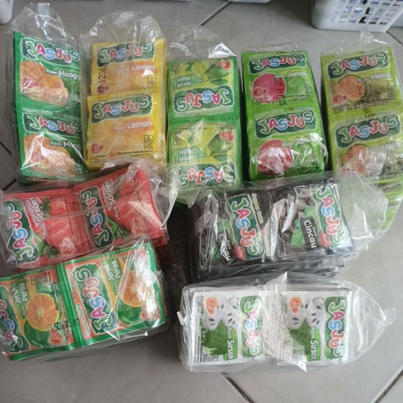 

jasjus kemasan renteng 1pack isi 5 renteng/1 renteng isi10pcs