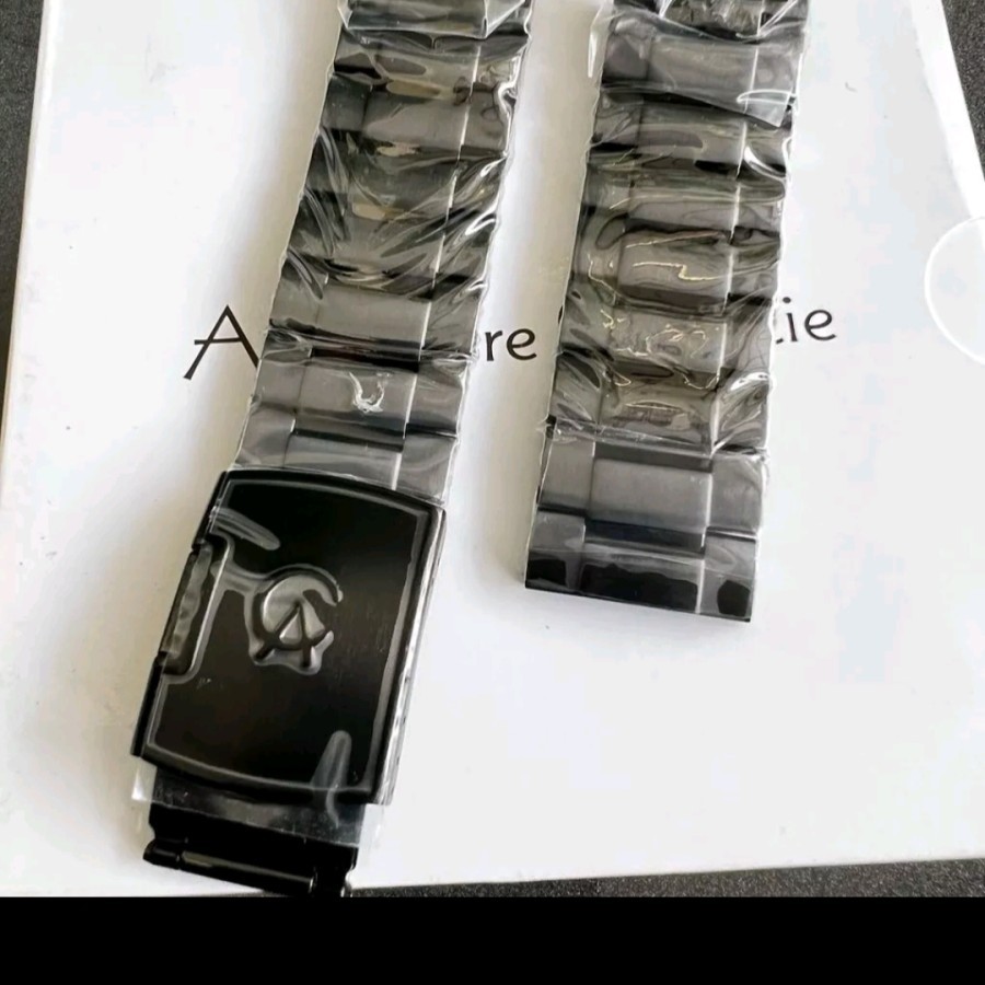 Tali kulit dan rantai alexandre christie size 24mm original ac 6562 ac 6410 ac 6564 ac 9205