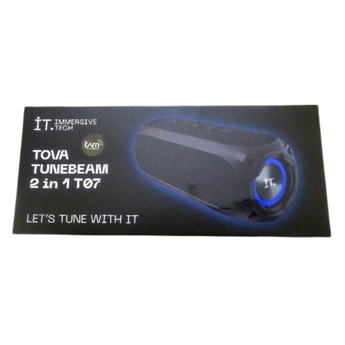 IMMERSIVE TECH TOVA TUNEBEAM 2 IN 1 T07 SPEAKER BLUETOOTH BARU