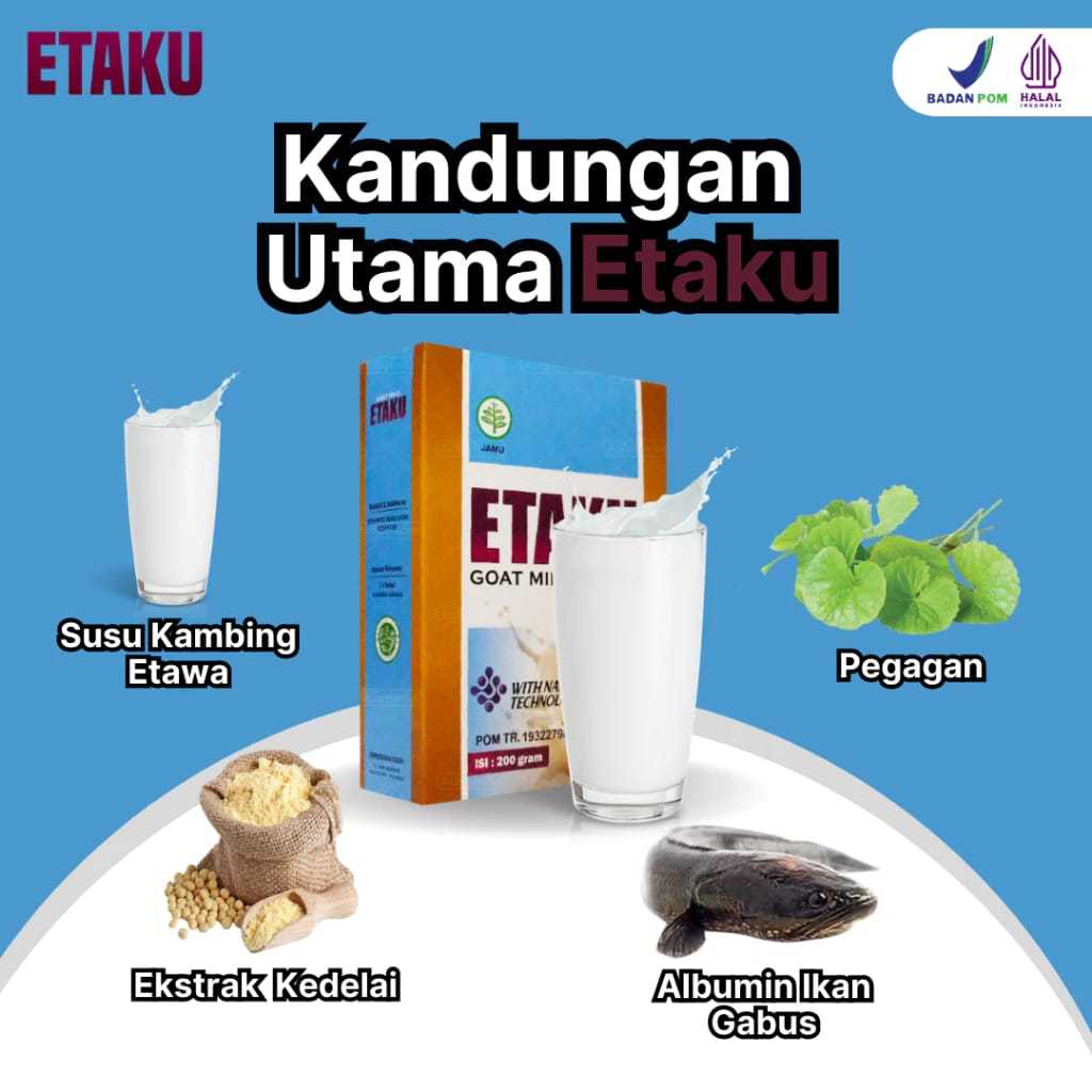 

Etaku Goat Milk, Susu kambing 100% ASLI