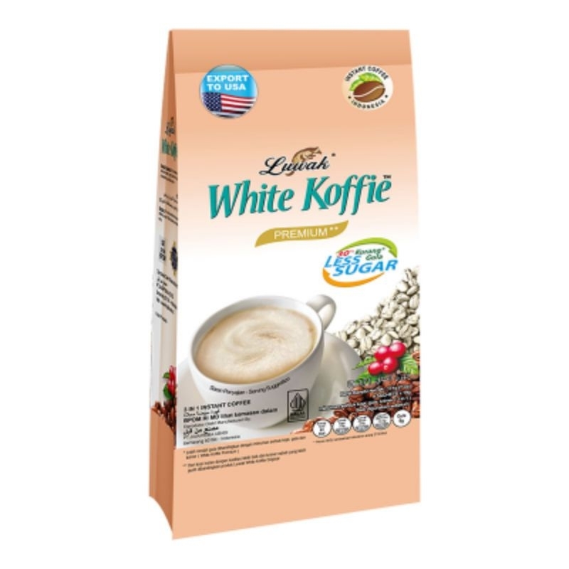

Luwak White Koffie Premium | Less Sugar | isi 9 PCS