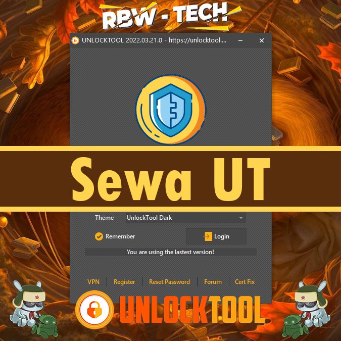Sewa UnlockTool (UT) | Rent Bergaransi 6 Jam | Sewa Akun UnlockTool